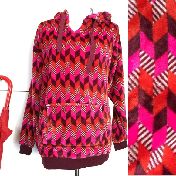 Vera Bradley Tops - New Vera Bradley Plush Fleece Hoodie Sz M